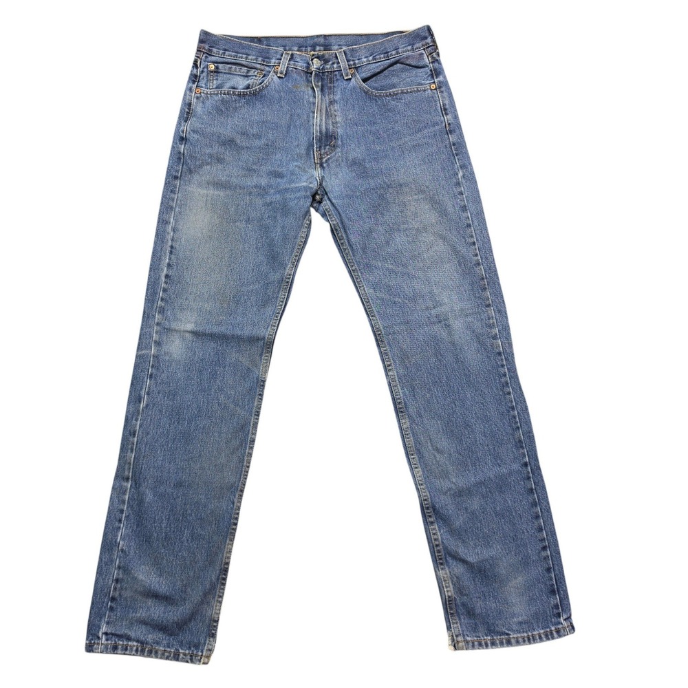 90s Y2K Gorpcore Indie Grunge Straight Leg Denim Jeans Mens 34x31 Blue Levis